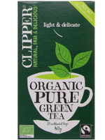 Зеленый чай Clipper Pure Green Tea 20 пакетиков 40 г (из Финляндии)