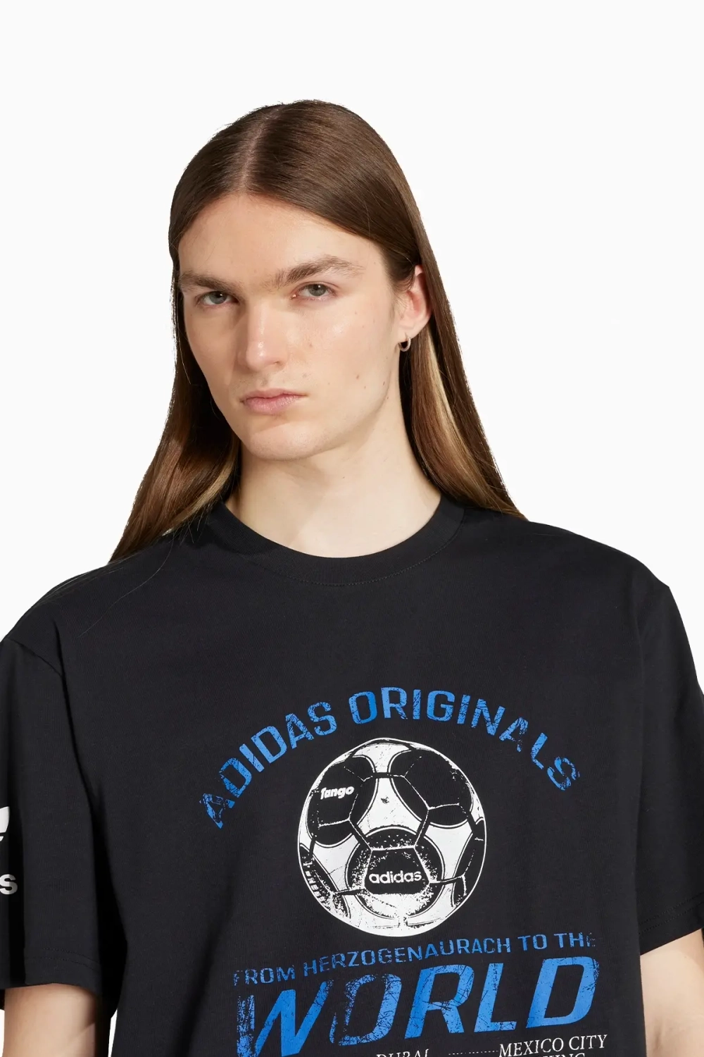 Футболка adidas 90s Football Tee - черный
