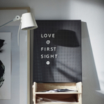 Настольная доска с буквами IKEA SVENSAS (СВЕНСОС), Темно-серый, 30х40 см