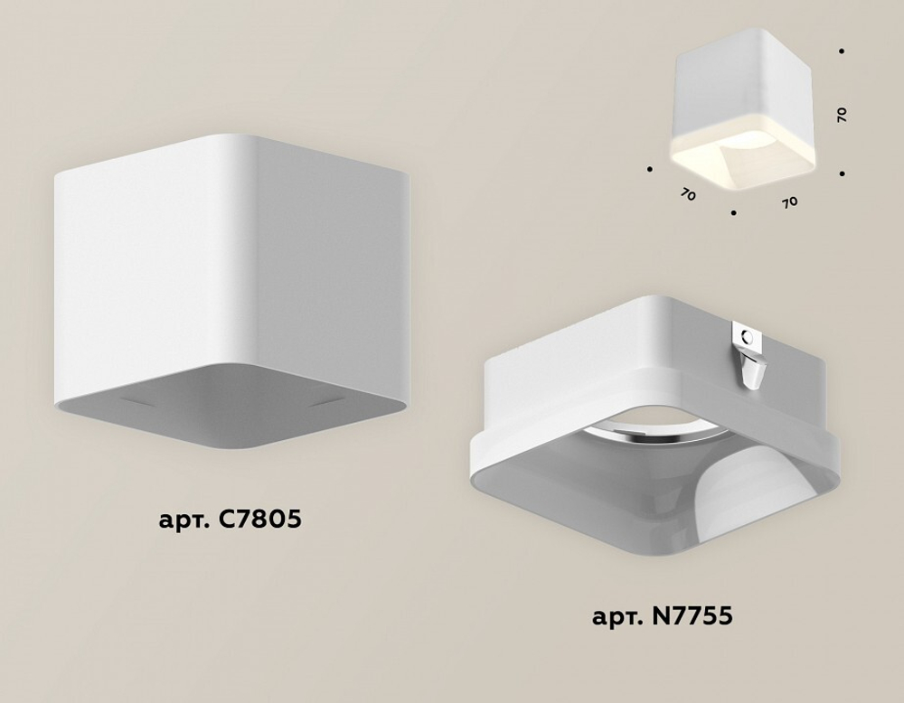 Накладной светильник Ambrella Light XS XS7805040