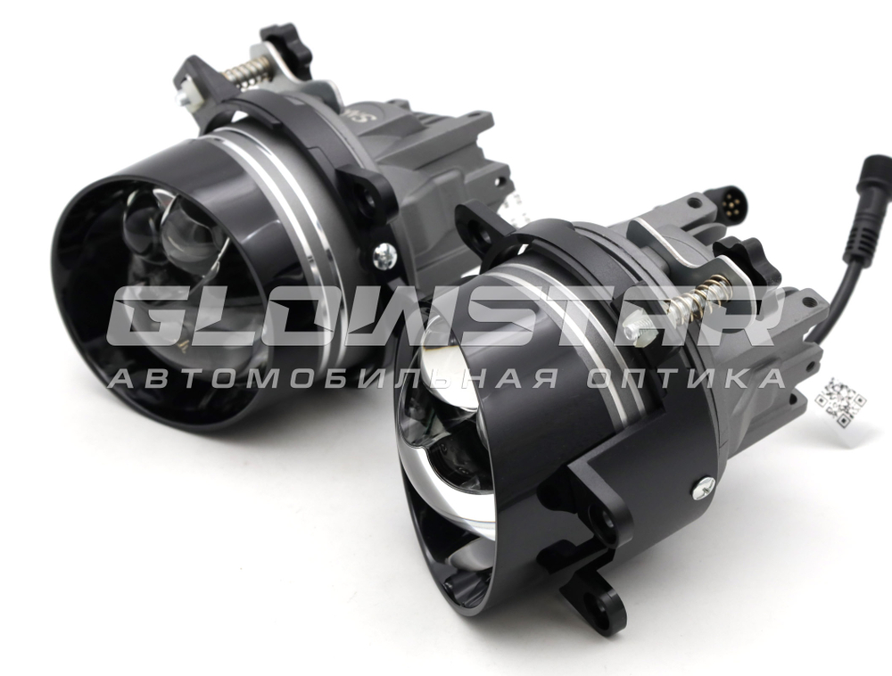 Светодиодные ПТФ Sariti N5, 3.0 дюйма, 12V, 45/76W, 6000K, крепление Toyota/Lexus (комплект, 2шт)
