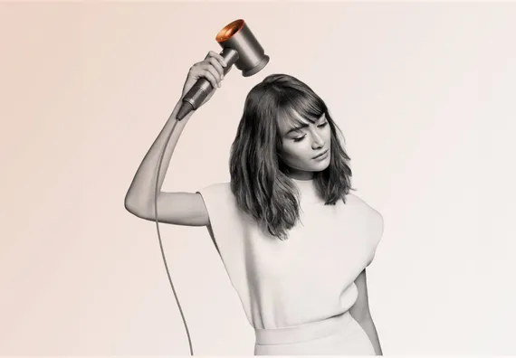 Фен Dyson Supersonic HD08 (Яркий никель/Медный)