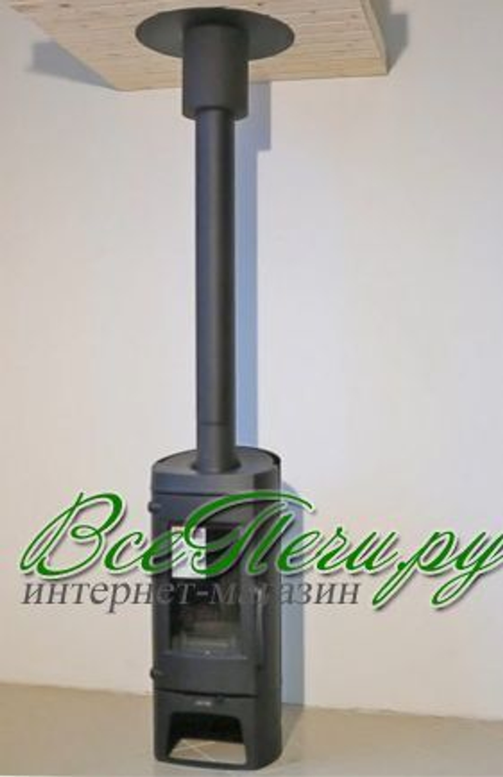 Комплект для подключения печи-камина через потолок КПД d=150