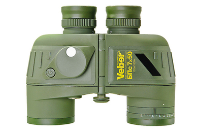 Бинокль Veber Waterproof 7x50 БПс плавающий с компасом [25636]