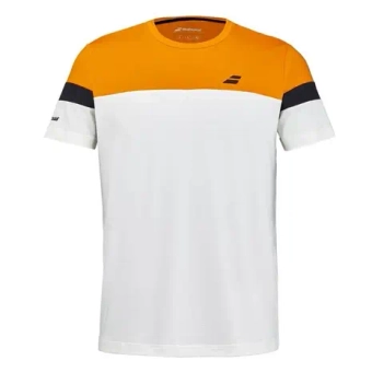 Мужская теннисная футболка Babolat Padel Crew Neck - orange/cream