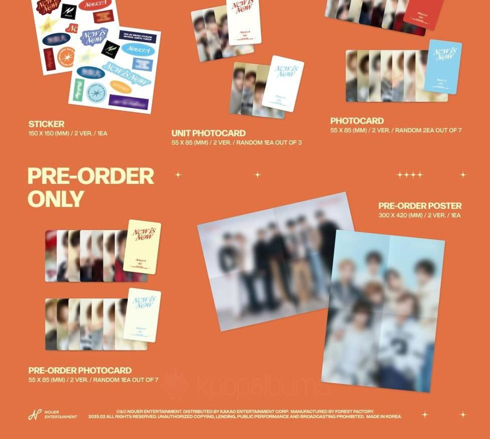 Альбом NouerA - CHAPTER: NEW IS NOW 1st Mini Album 2 Version SET