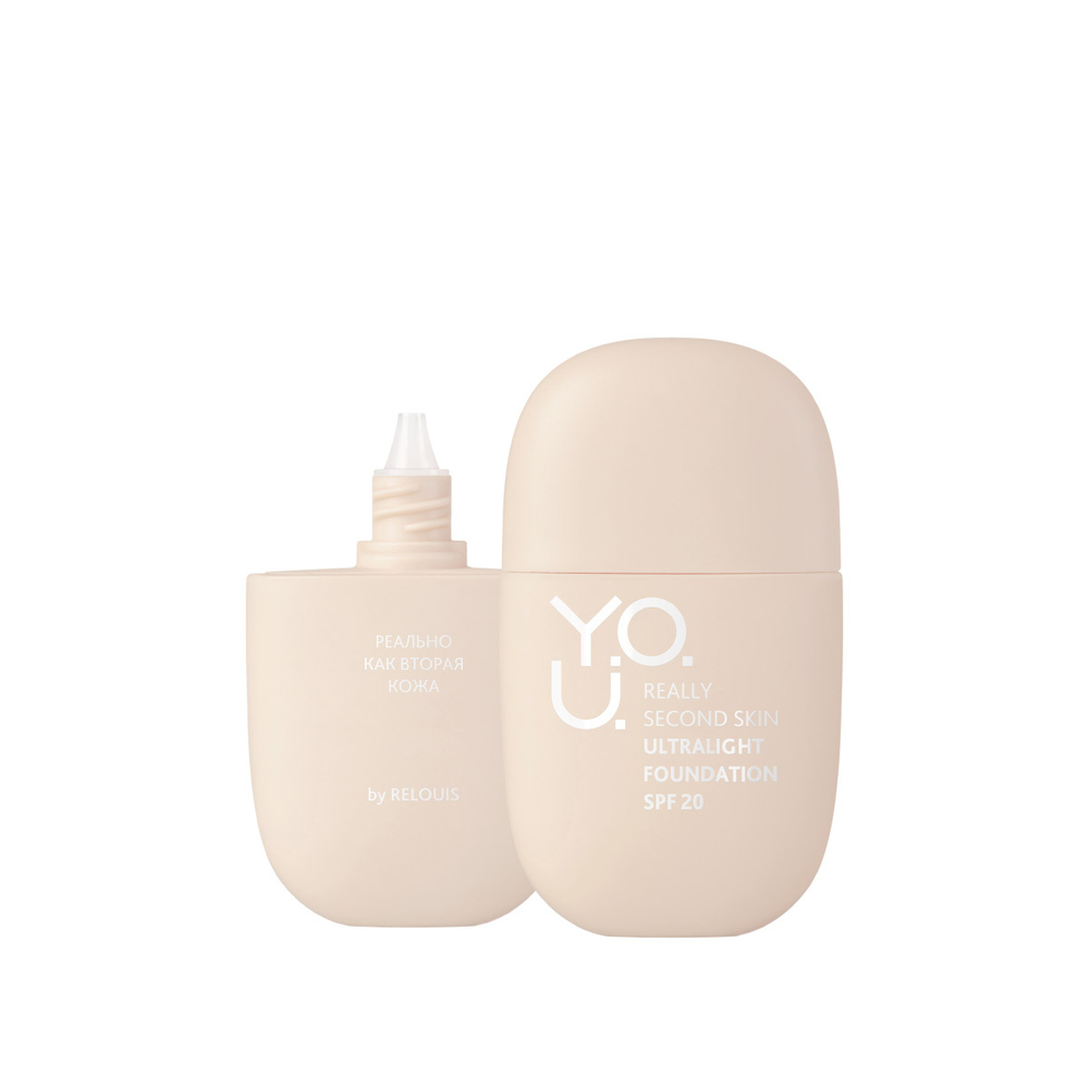 Relois Y.O.U. Really Second skin Тональный крем ультралегкий тон 20 (Natural Beige) 30 мл