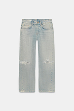 УКОРОЧЕННЫЕ ДЖИНСЫ TRF С РАЗРЕЗАМИ — ZARA