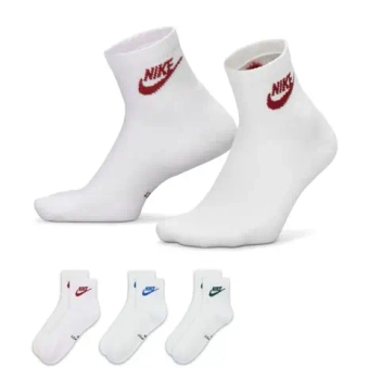 Теннисные носки Nike Everyday Elevated Ankle 3P - white/multicolor