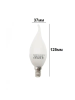 Светодиодная LED лампа C30L 5W E14 нейтр 5шт