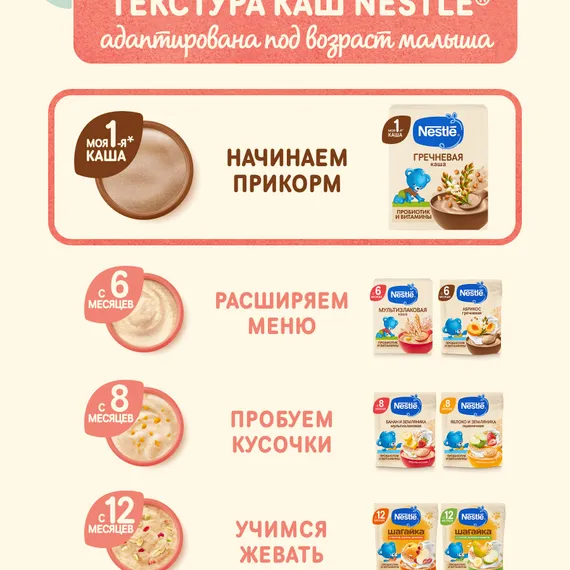 Каша Nestle безмолочная гречневая сухая 200г с 4 месяцев