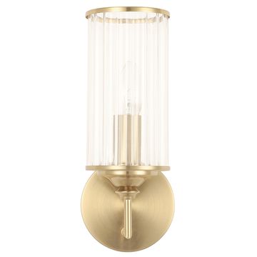 Бра 1*Е14 Gloria AP1 Brass латунь Crystal Lux