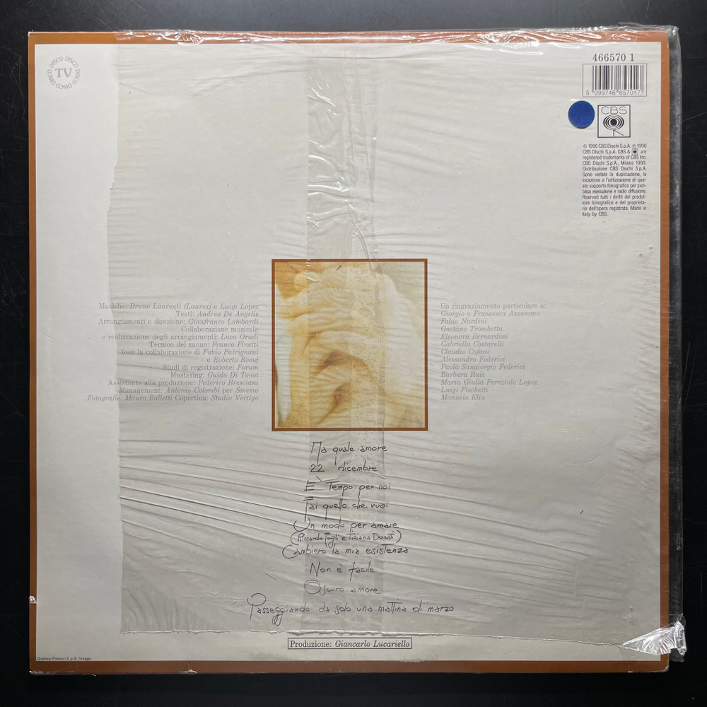 Riccardo Fogli - E Troppo Importante Un Gesto, La Presenza E La Forza Di Sentirsi Uniti (Италия 1990г.)