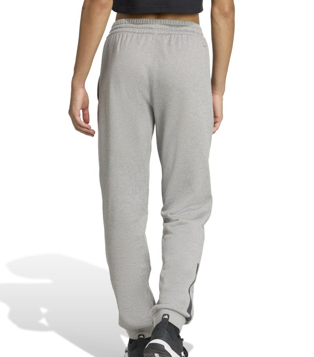 Женские теннисные брюки Adidas Game&Go Workout Fleece — серый меланж