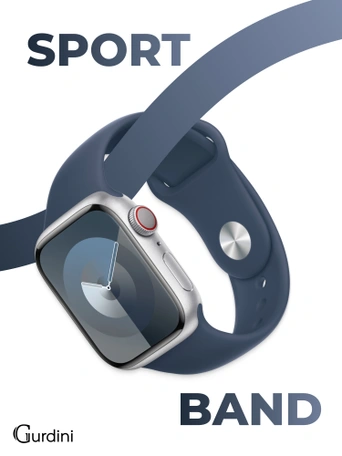 Ремешок Gurdini Sport Band (силиконовый) Apple Watch 38mm/40mm (S/M) Alaskan Blue