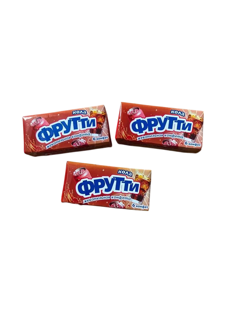 Жев. конфета с аром. колы "Фрутти" 24*18 36гр