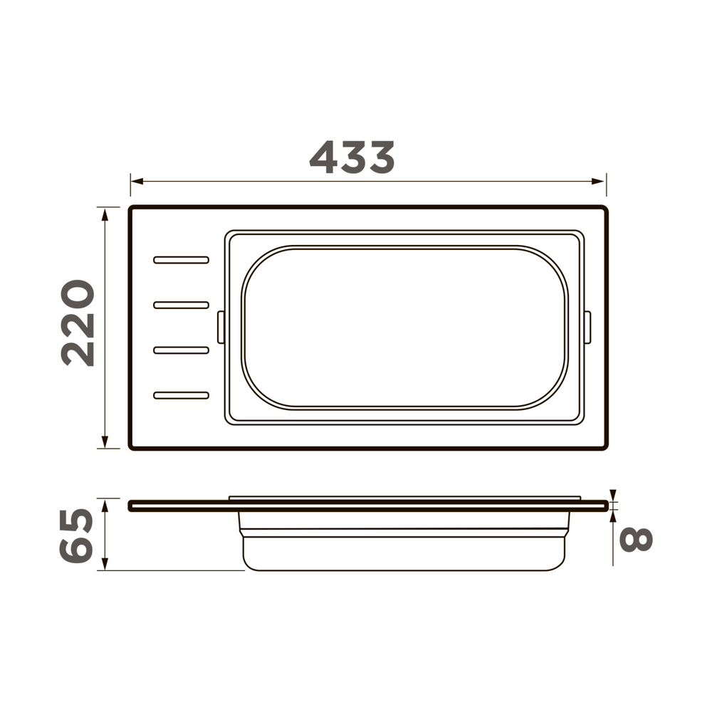 Контейнер Omoikiri DC-01-1-LG