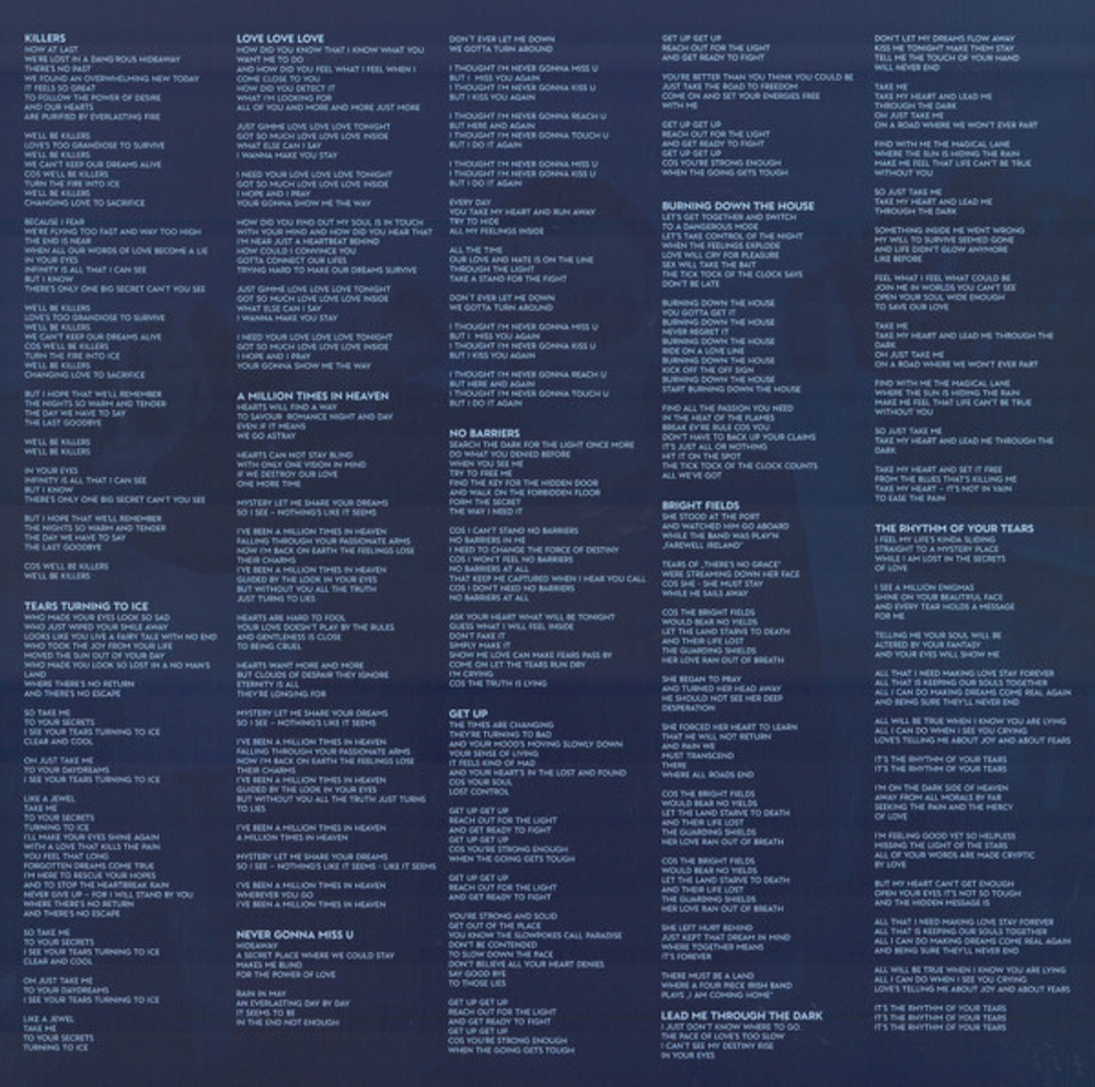 LP: Bad Boys Blue — «Tears Turning To Ice» (2020) [Black Vinyl]