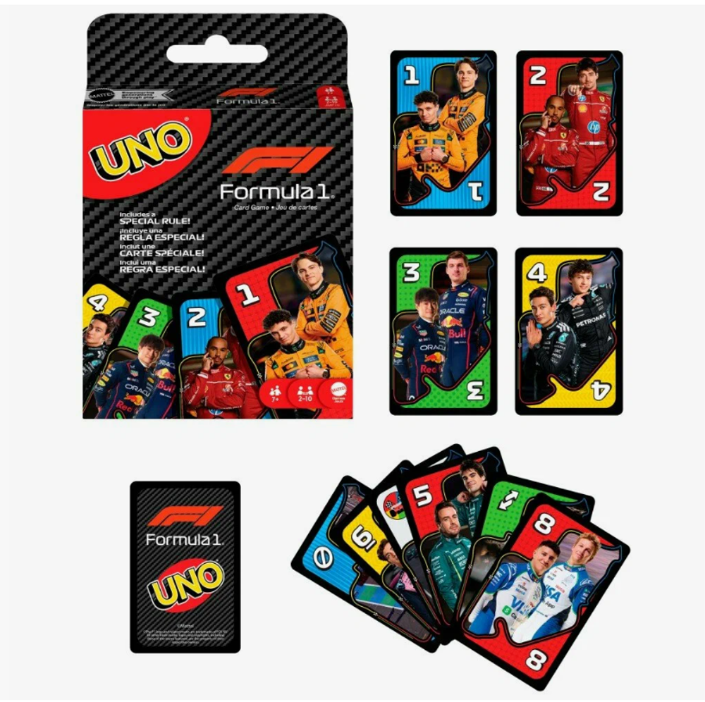 UNO Formula 1 - Настольная карточная игра Формула 1 — общий вид