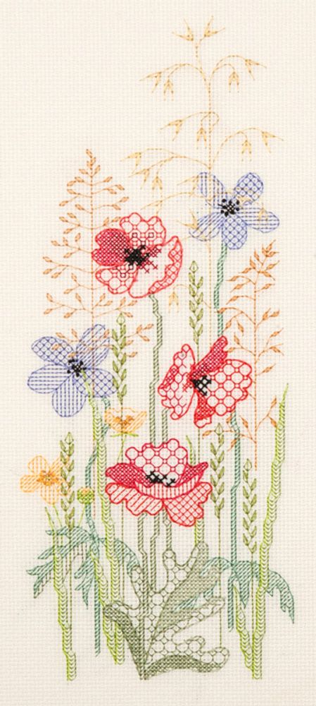 Набор для вышивания нитками Derwentwater Designs, Seasons Panel -Summer, 29х13 см Набор для вышивания нитками Derwentwater Designs, Seasons Panel -Summer, 29х13 см