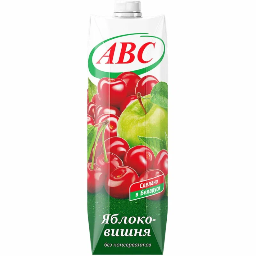 Сок натуральный ABC Яблоко-вишня 1 л