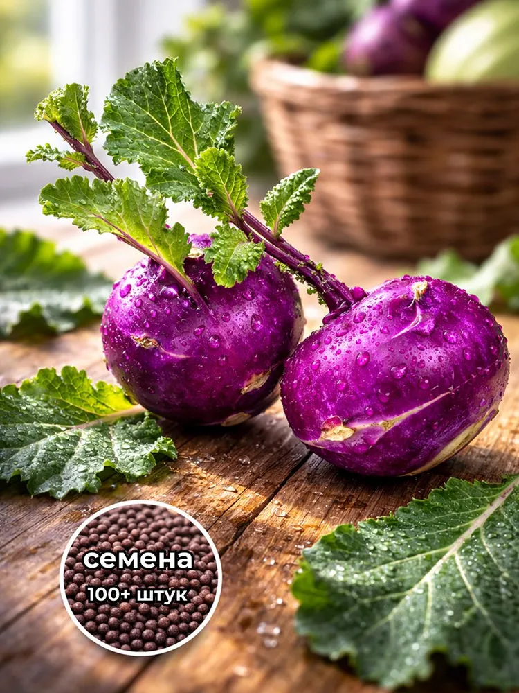Кольраби фиолетовая семена 100 штук