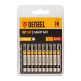 Бита TX 25х50, сталь S2, шестигранный профиль, 10 шт. Е 6,3 Denzel — фото 2