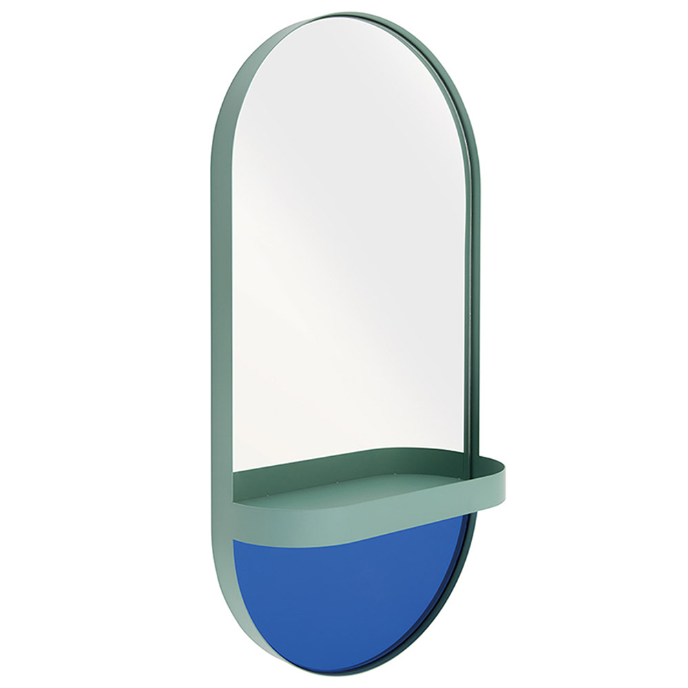Зеркало oval, 30,5х60х10,5 см, мятное