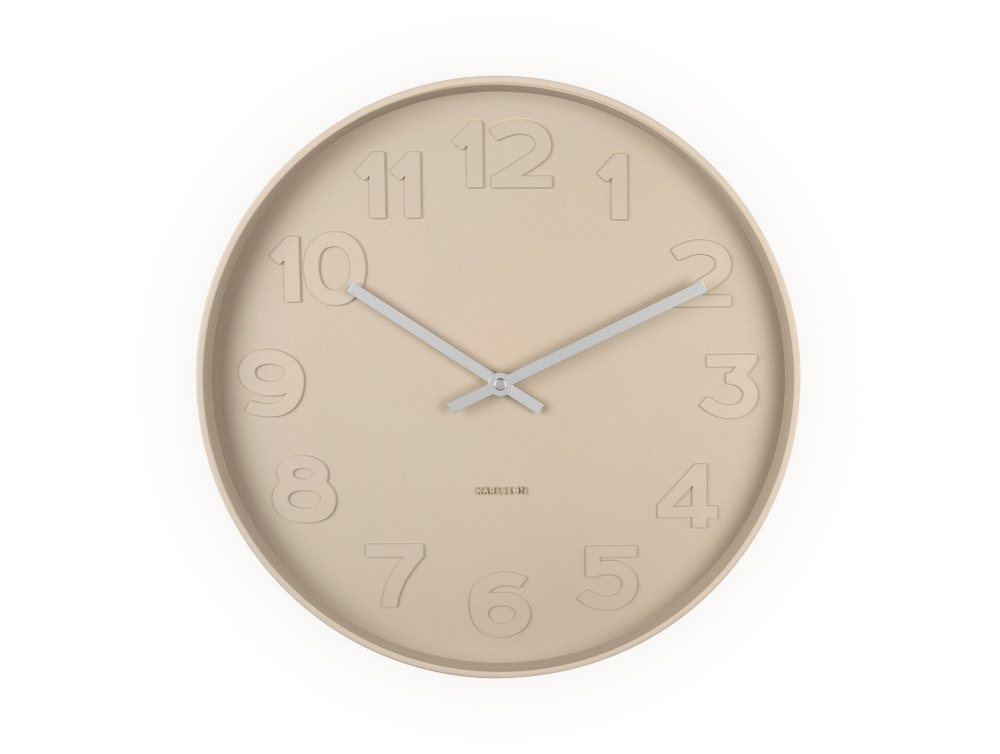 Часы настенные Karlsson MR BROWN Present Time Бежевый