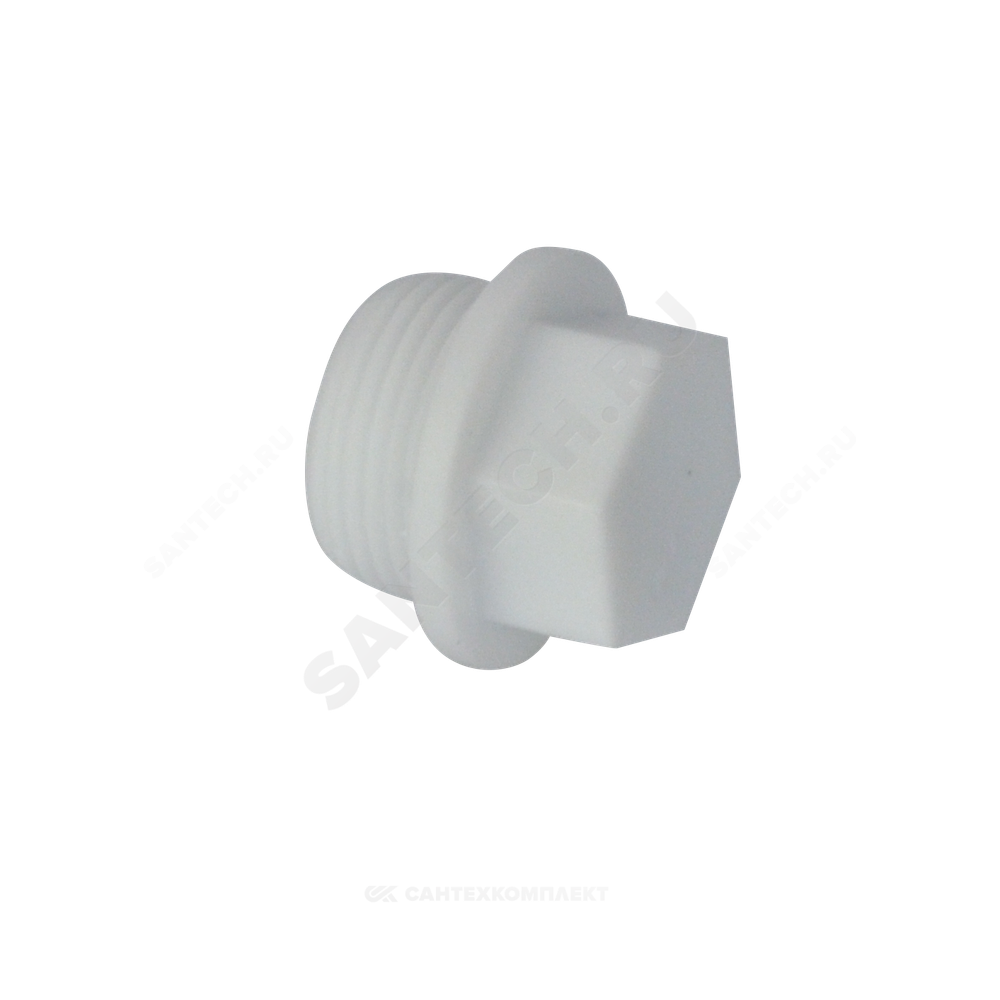 Заглушка PP-R белая Дн 25х3/4" НР PRO VALFEX 10163025-PRO