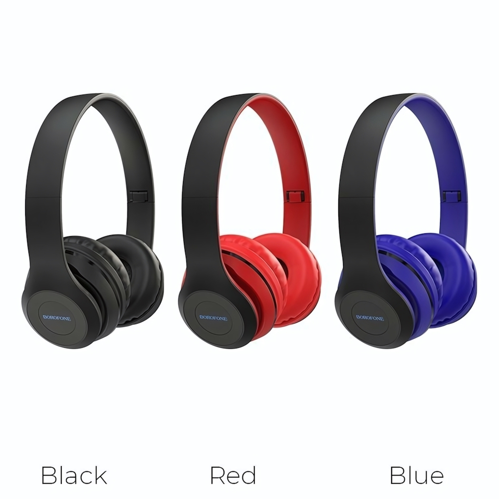 Bluetooth - гарнитура Borofone BO4, накладные, BT5.0, 200mAh Black