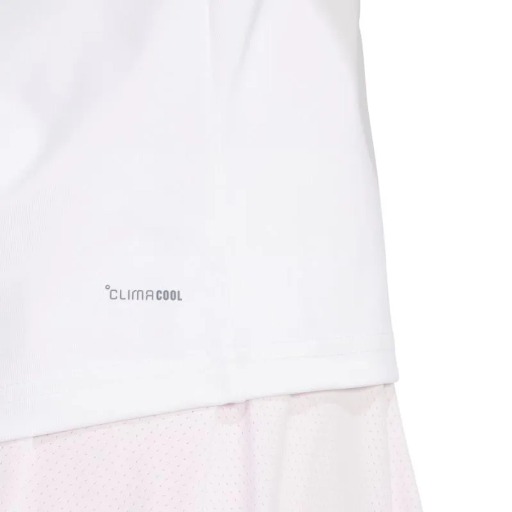 Женская теннисная футболка Adidas Club Tennis Climacool 3 Stripes - white