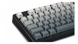 AULA F75 Gradient Gray — русские символы крупным планом