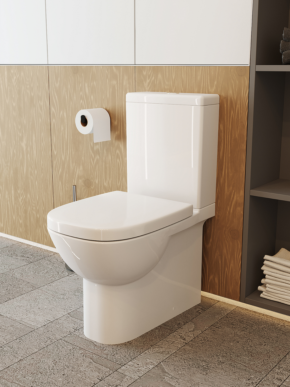 Бачок унитаза SANITA LUXE QUADRO (140 мм) QDRSLFT01