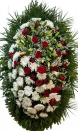 Венки из живых цветов