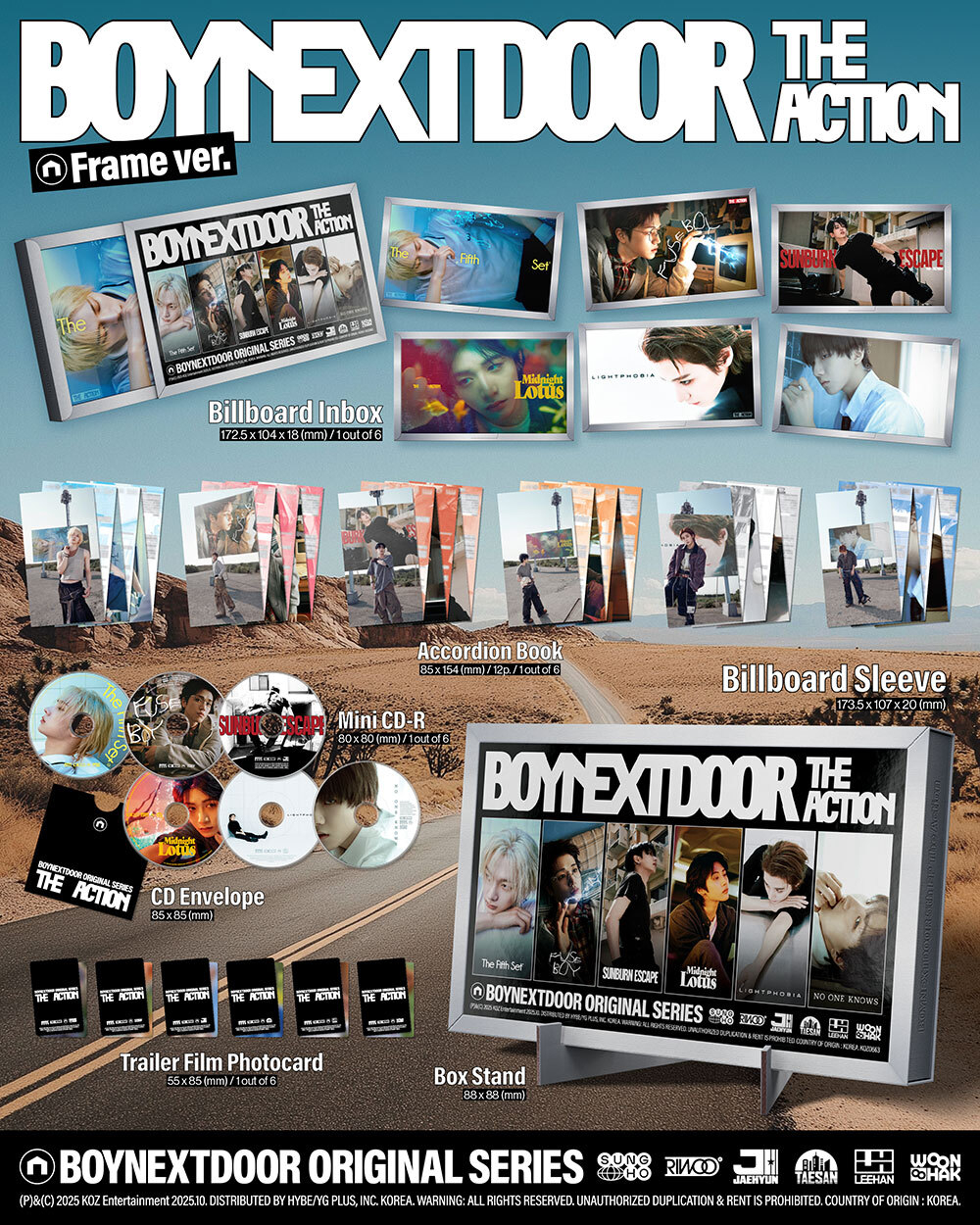 Альбом BOYNEXTDOOR - 5th EP The Action (Frame ver.) 
