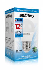 Светодиодная лампа Smartbuy G45-12W/6000/E27 холодный свет