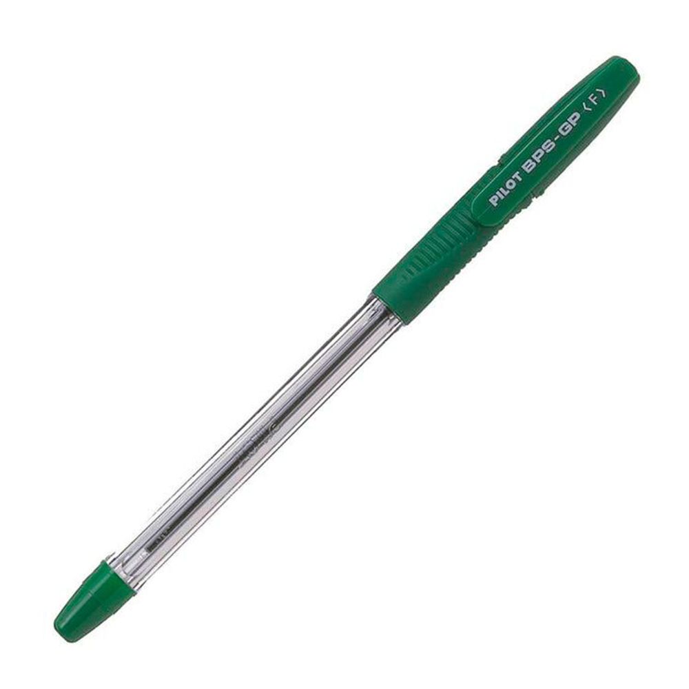 Шариковая ручка PILOT зеленая F 0,7 мм (BPS-GP-F-G)