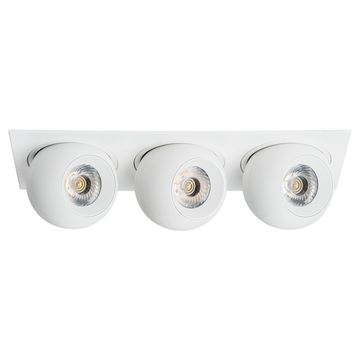 Комплект из светильников и рамки 3*LED 27W 4000K i536646464 белый InteroBall Lightstar