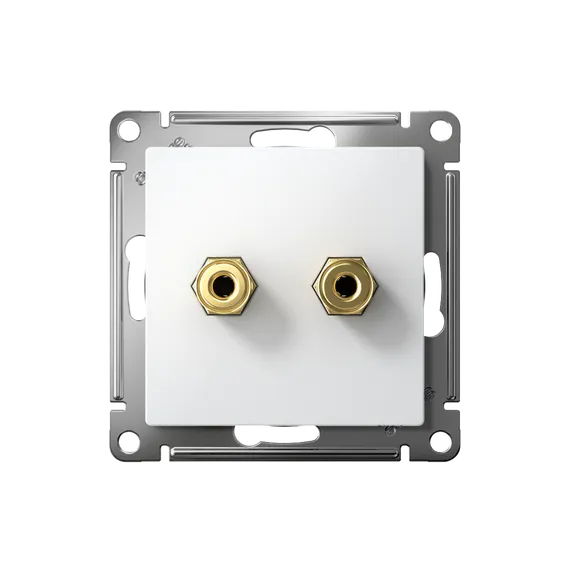 Розетка акустическая двойная Systeme Electric AtlasDesign Лотос ATN001387