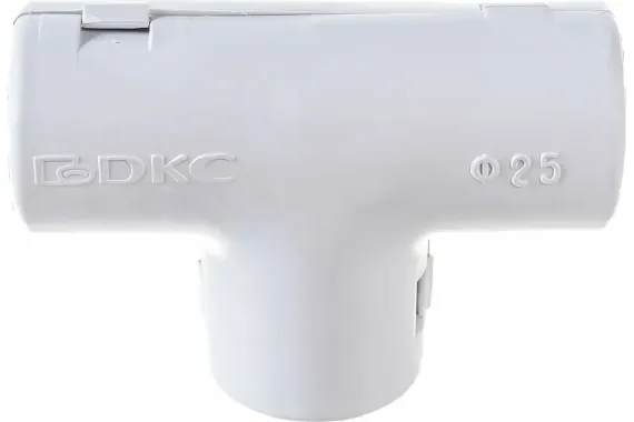 Тройник открывающийся DKС d25 IP40 ПВХ 20344