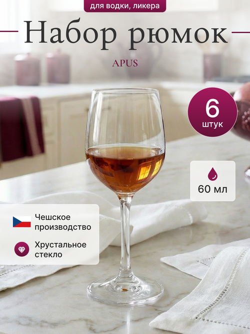 Набор рюмок "APUS" 60 мл 6 шт