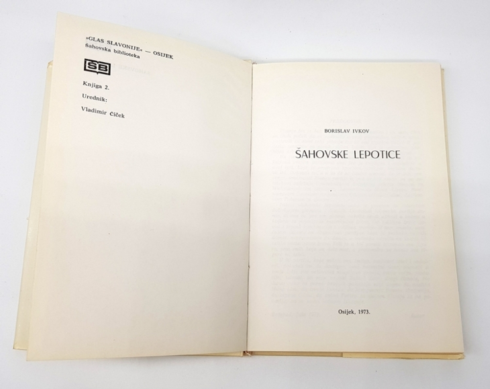 "Sahovske lepotice". Borislav Ivkov. 1973