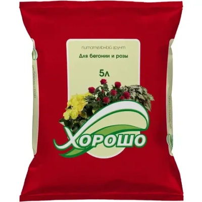Грунт 'Для бегонии и розы'5л