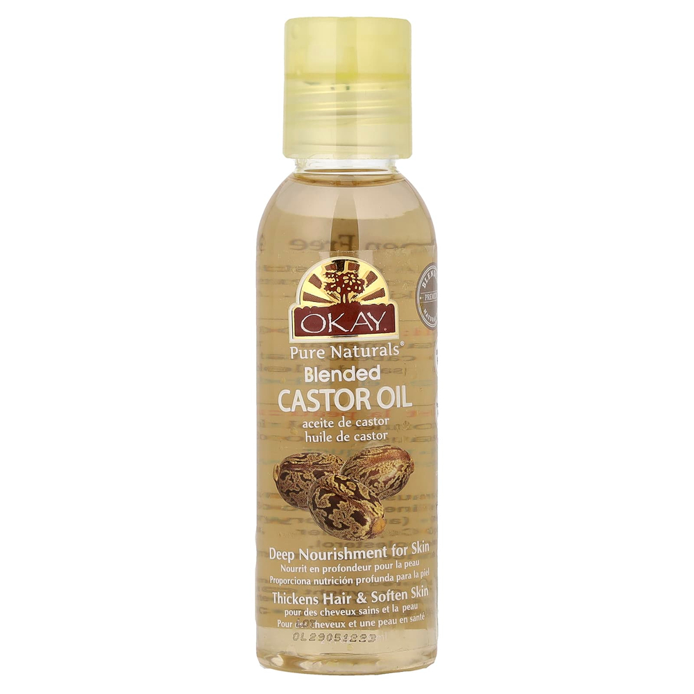 Okay Pure Naturals, Смешанное касторовое масло, 59 мл (2 жидк. унц.)