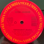 Mick Jagger ‎– Throwaway (США 1987г.) 12", 45 RPM