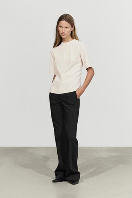 Massimo Dutti Брюки-клеш, черный