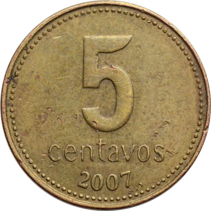 5 сентаво 2007 Аргентина