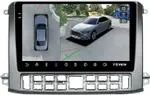 Магнитола для ГАЗ Газель НН 2019+, Соболь НН 2022+ (рамка серебро) - Teyes CC3-2K-360 монитор 10.36" 2K QLED на Android 10, Быстрая, CarPlay, 4G SIM-слот, 4 камеры в комплекте