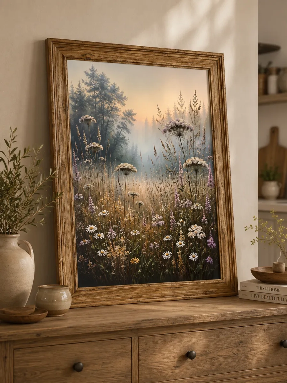 Картина интерьерная на холсте в раме «Утро» 36×51 см